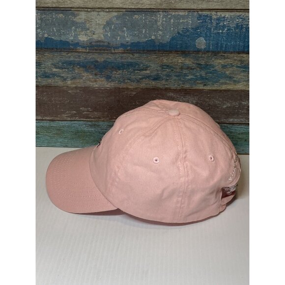 Vineyard Vines Hat Adult USA Flag Whale Logo Strap Back Baseball Cap OSFA Pink - Picture 5 of 8